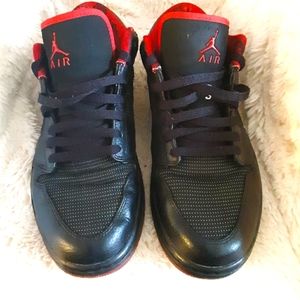 Nike Air Jordan I, size 9.5, black/red